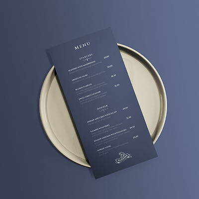 Restaurant Menu Mockup(레스토랑 메뉴 목업)