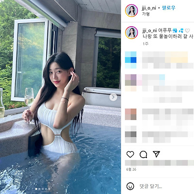 이지원 치어리더 비키니 모노키니 수영복 몸매 댄스 직캠 노출 사진 셀카 1999년생 인스타