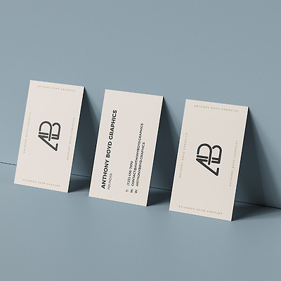 Triple Business Card Mockup(트리플 명함 목업)