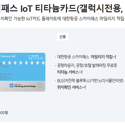 KB 스카이패스 IoT 티타늄카드