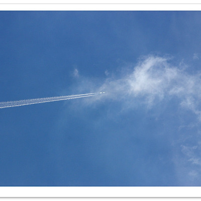[K100D] 비행기 구름 2008.08.24
