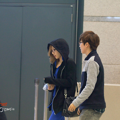 120408 태연 티파니  입국 직찍 by 미스터신iu