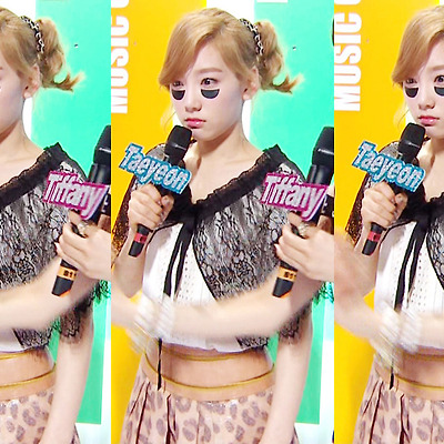 120225 태연,티파니,서현 쇼음악중심 캡쳐