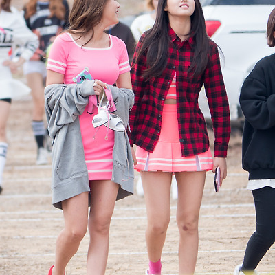 141003 오송 뮤직뱅크 리허설 출근길 AOA 직찍 by 스피넬