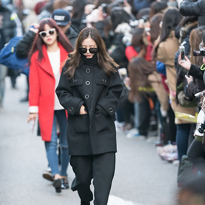 151225 뮤직뱅크 에이핑크 출근길