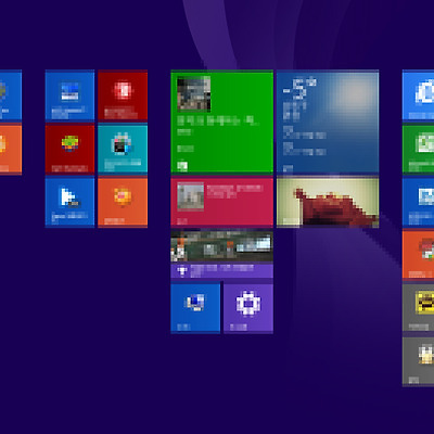 윈도우8.1 타일메뉴 배경 변경하기