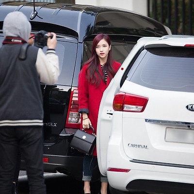 151106 뮤직뱅크 출근길 TWICE 미나 쯔위 모모 다현