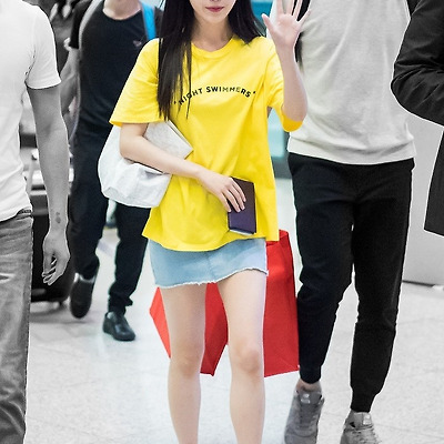 노랑 노랑한 아이유 2 / 160710 인천공항 입국 직찍