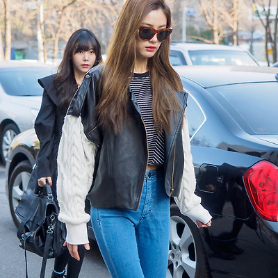140321 뮤직뱅크 출근길 오렌지캬라멜 직찍 by 스피넬