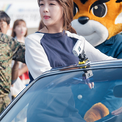 141002 지상군 페스티벌 카 퍼레이드 걸스데이 민아 직찍 by 스피넬