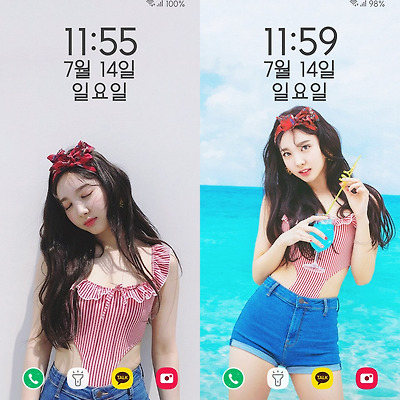 트와이스 나연 Dance The Night Away 낮바다 여름 폰 배경화면 & 잠금화면 53장 (갤럭시 노트8, 노트9, S8, S9)