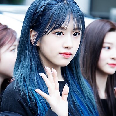 [안유진 파란] 블루 헤어 유진