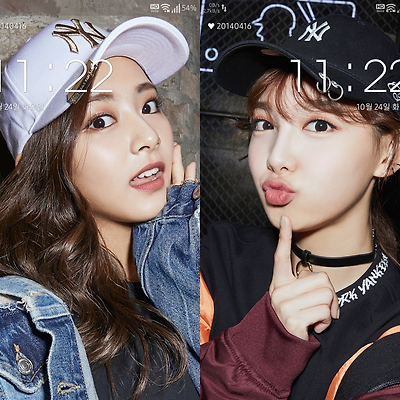 트와이스 나연 쯔위 MLB 폰 배경화면 & 잠금화면