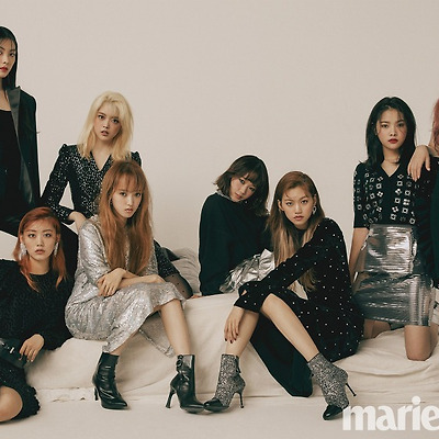 위키미키 마리끌레르 2018 12월호 고화질 화보 4장