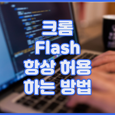 크롬 Flash 항상 허용 하는 방법