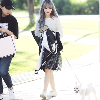 강아지랑 산책하는 우주소녀 루다 직찍