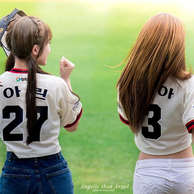 오마이걸 아린 유아 두산베어스 시구 시타 고화질 사진-B 9장