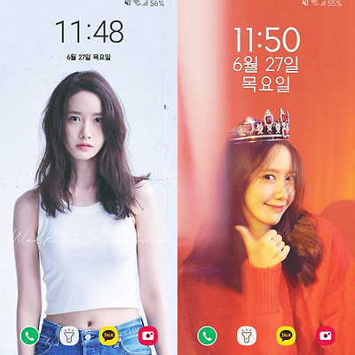 소녀시대 윤아 여름밤 두번째 폰 배경화면 & 잠금화면 26장 (갤럭시 노트8, 노트9, S8, S9)