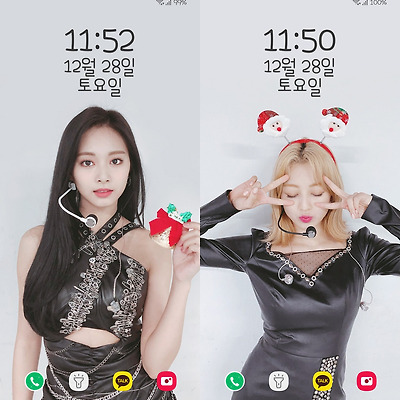 메리 트와이스마스 지효 다현 채영 쯔위 폰 배경화면 & 잠금화면 72장 (갤럭시 노트8, 노트9, S8, S9)