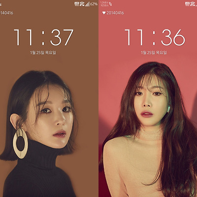 다비치 강민경 & 이해리 너 없는 시간들 티저 폰 배경화면 & 잠금화면