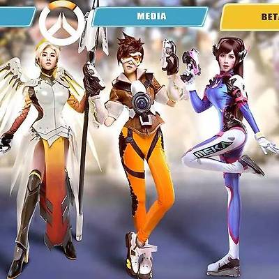 오버워치 메르시 디바 트레이서 코스프레