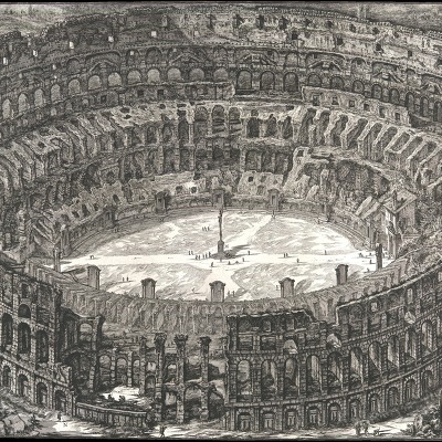 Veduta dell'Anfiteatro Flavio detto il Colosseo, from: 'Vedute di Roma' (Views of Rome)