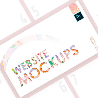 Website Showcase Mockup Bundle(웹사이트 쇼케이스 목업 번들)