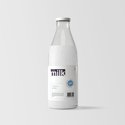 Milk Bottle Mockup(우유병 목업)