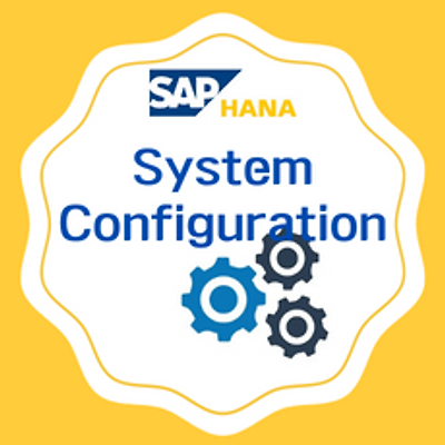 SAP HANA System Configureation Files ( ini files )