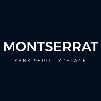 [영문폰트] Montserrat 다운로드(Google Fonts) 구글폰트 오픈소스 라이센스