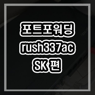 SK 방능 설정 rush337ac 기기 포트포워딩 하는법 워크방파기