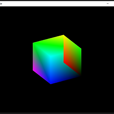 [OpenGL] 오픈지엘 3차원 큐브 그리기