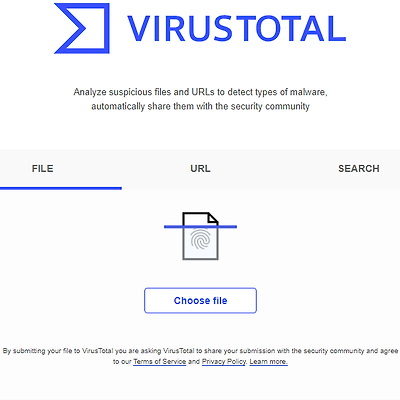 바이러스토탈(VirusTotal) : 바이러스(악성코드) 검사사이트