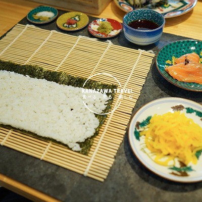 가나자와 스시(초밥) 맛집- 직접만들어먹는 호소마키즈시(金沢細巻き寿司)