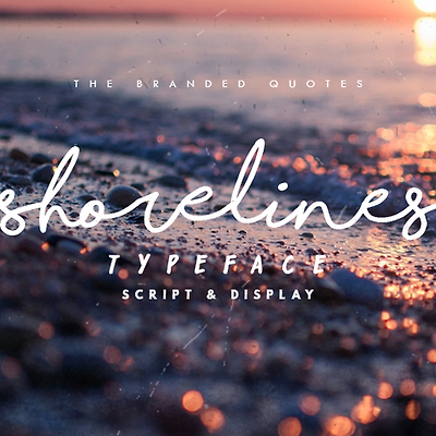 Shorelines Script by The Branded Quotes(사인 영문 글꼴)