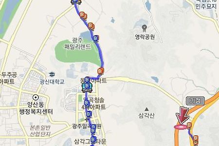 광주 버스 노선 [용전86]