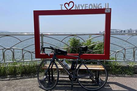 낙동강 자전거길 왕복 50km (명지 - 화명대교 - 양산 황산공원)