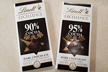Lindt Excellence Dark Chocolate 95% & 90% 코코아 다크 초콜릿