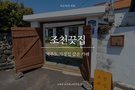 [제주][내돈내산] 조천끗집 - 가정집 감성의 마당있는 카페 / 운영 정보