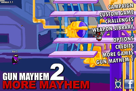 건메이헴2 2인용게임하기 -  Gun Mayhem 2