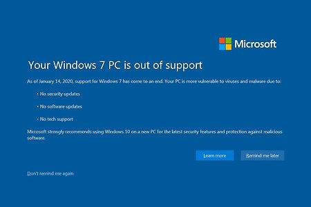 정말로 윈도우7은 사용할 수 없는 것일까?