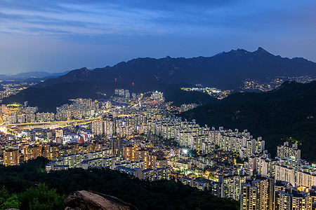 안산 봉수대 야경