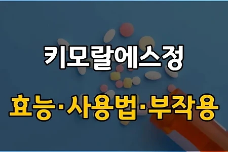 키모랄에스정 사용 전 필수체크 3가지! 효능·효과, 사용법, 주의사항(부작용)