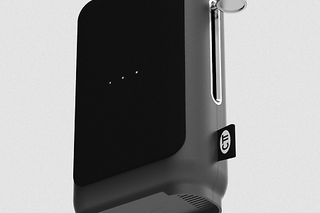 기본 형태를 탈피한 디자인과 샘플 제작 '토스트기형 핸드폰 충전 살균기'