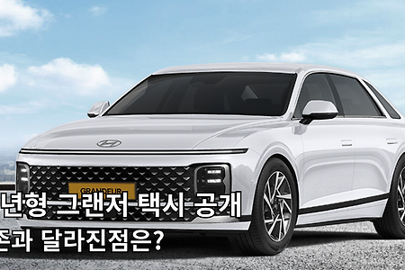 2026년형 그랜저 택시형 트림출시 이전과 달라진점은?