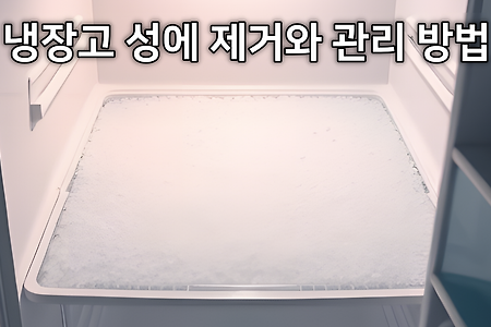 [냉장고 성에 제거와 관리 방법] 식용유를 사용하면 냉장고가 깨끗한 이유