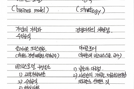 비즈니스모델과 전략