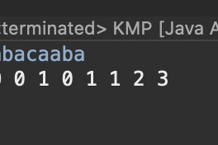 [알고리즘] 문자열 매칭 알고리즘 KMP (Java)