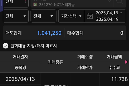《2025년 4월 3주차》 금융클리닉 매매일지