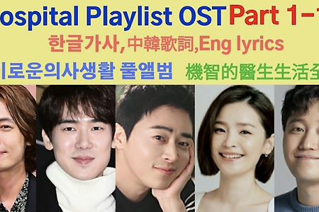 OST FULL ALBUM 슬기로운의사생활OST모음1-12[가사포함,中韓歌詞,Eng lyrics] Hospital Playlist OST Part1-12 機智的醫生生活OST1-12